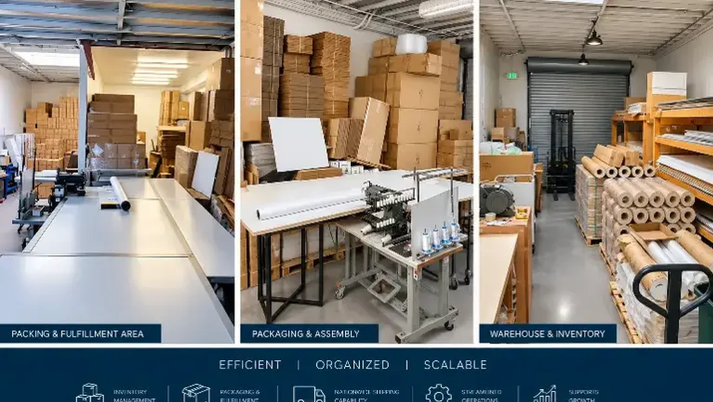 Commercial Printing Manufacturing Facility, Packing Fulfillment, Packaging Assembly, and Warehouse in Los Angeles County CA