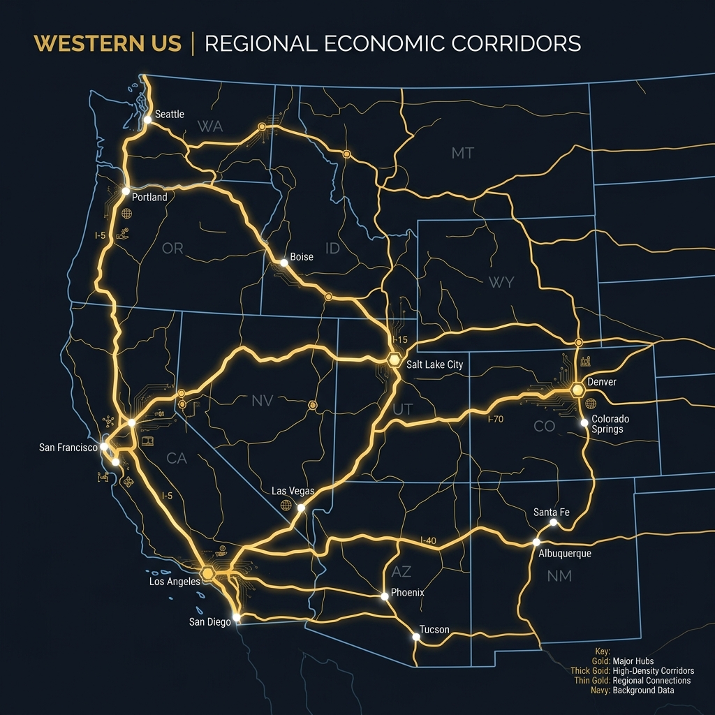 Western US Regional M&A Heat Map Overlay